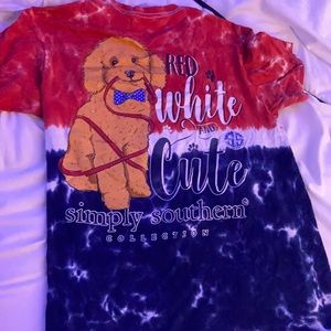 red white & blue simply southern short sleeve